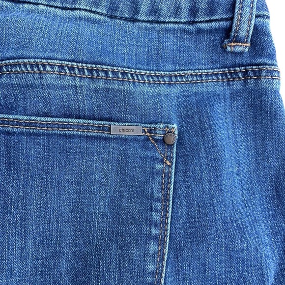 Chicos So Slimming Jeans Womens High Rise Ankle Stretch Pockets Denim 16 - Picture 8 of 14
